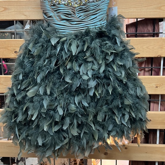 NWT,JOVANI SHORT & COCKTAIL DRESSES 171473 green - Picture 6 of 17